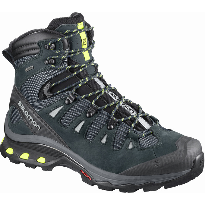 Botas De Montaña Salomon Hombre Verde Oliva / Negras - Salomon Argentina QUEST 4D 3 GTX® ,015348-EKX